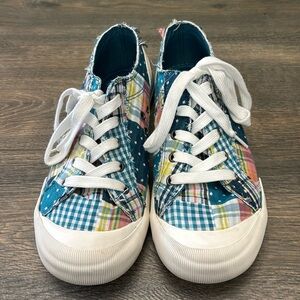 Rocket Dog, Jazzin Teal Patchwork Sneaker